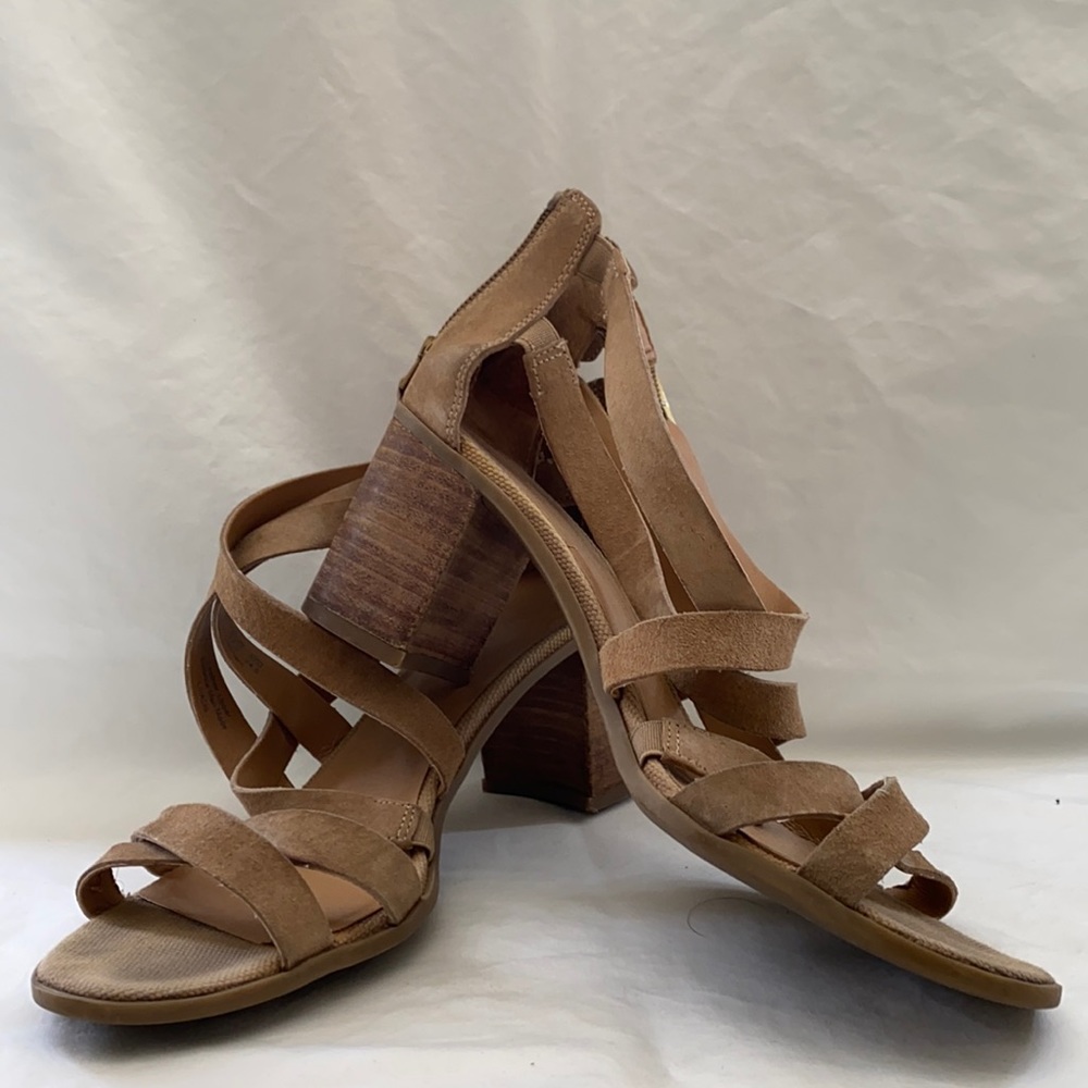 Franco Sarto Strappy Block Heeled Sandals